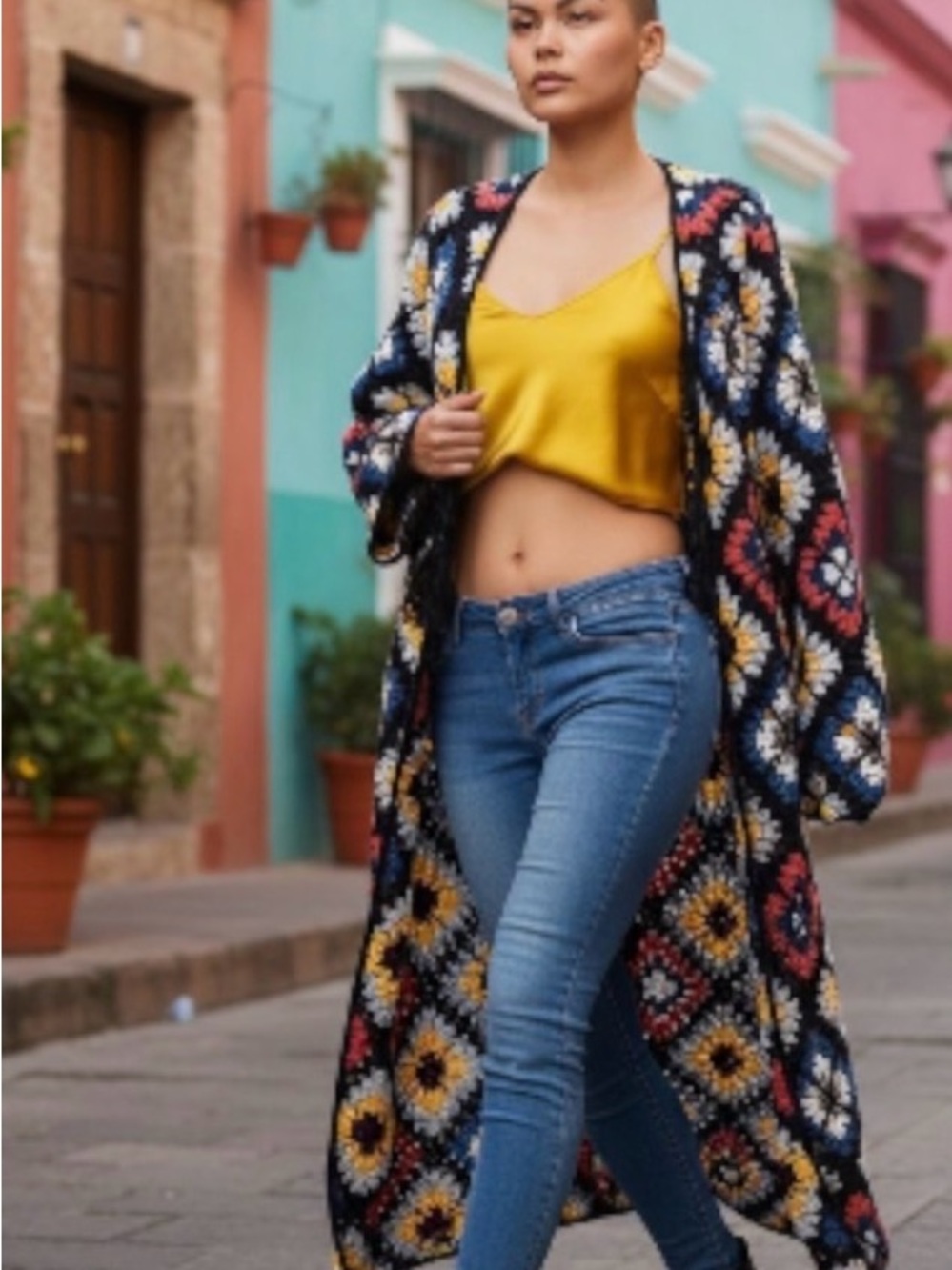 Free People Crochet Cardigan Party Cardi